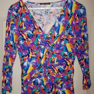Cable and Gauge multi color fitted 3/4 sleeve